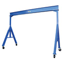 Vestil Steel Fixed Gantry Crane with Phenolic Casters 15 Ft. 8000 Lb. Capacity Blue - FHS-8-15