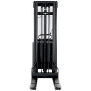 Vestil Steel Fixed Stacker with Powered Lift 118 In. Raised Height 2,000 Lb. Capacity Black / Yellow - SL-118-FF