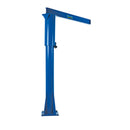 Vestil Steel Floor Mounted Jib 80 In. I-Beam 2000 Lb. Capacity Blue - JIB-FM-20