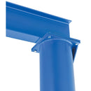 Vestil Steel Floor Mounted Jib 80 In. I-Beam 2000 Lb. Capacity Blue - JIB-FM-20