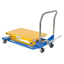 Vestil Steel Foot Pump Scissor Cart 36 In. x 24 In. 1000 Lb. Capacity Blue / Yellow - CART-23-10-M