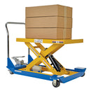 Vestil Steel Foot Pump Scissor Cart 36 In. x 24 In. 1000 Lb. Capacity Blue / Yellow - CART-23-10-M