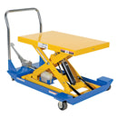 Vestil Steel Foot Pump Scissor Cart 36 In. x 24 In. 1000 Lb. Capacity Blue / Yellow - CART-23-10-M