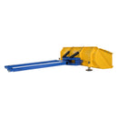 Vestil Steel Fork Mount Snow Pusher 72" Blade Blue/Yellow - SPB-VP-848-72