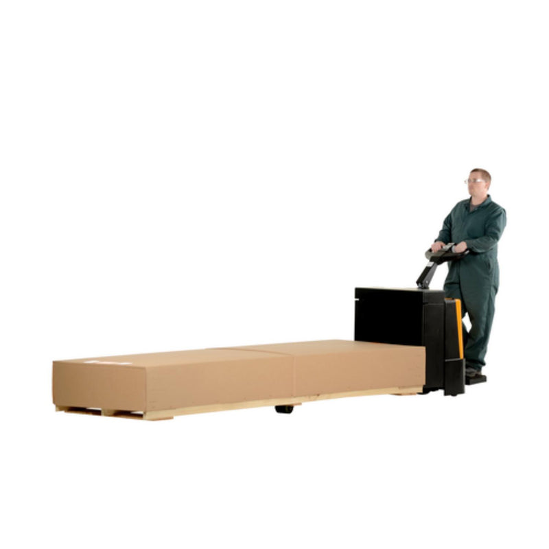 Vestil Steel Fully Powered Electric Pallet Truck with Rider Platform 27 In. x 96 In. 4500 Lb. Capacity Black - EPT-2796-45