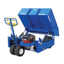 Vestil Steel Gas Powered Drive and Tilt All-Terrain Hopper Truck 2/3 Cubic Yard 3,000 Lb. Capacity Blue - ALL-T-GPT-HOP