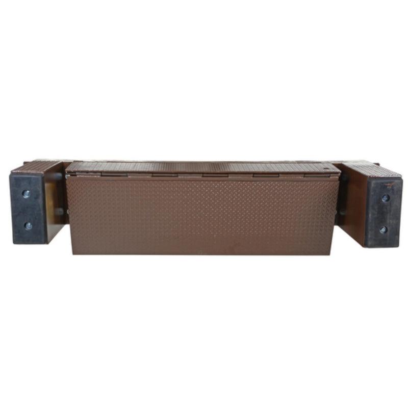 Vestil Steel Hand Pump Edge-O-Dock Leveler 72 In. Ramp Width x 36-5/8 In. Ramp Length 15,000 Lb. Capacity Brown - PP-1572-36