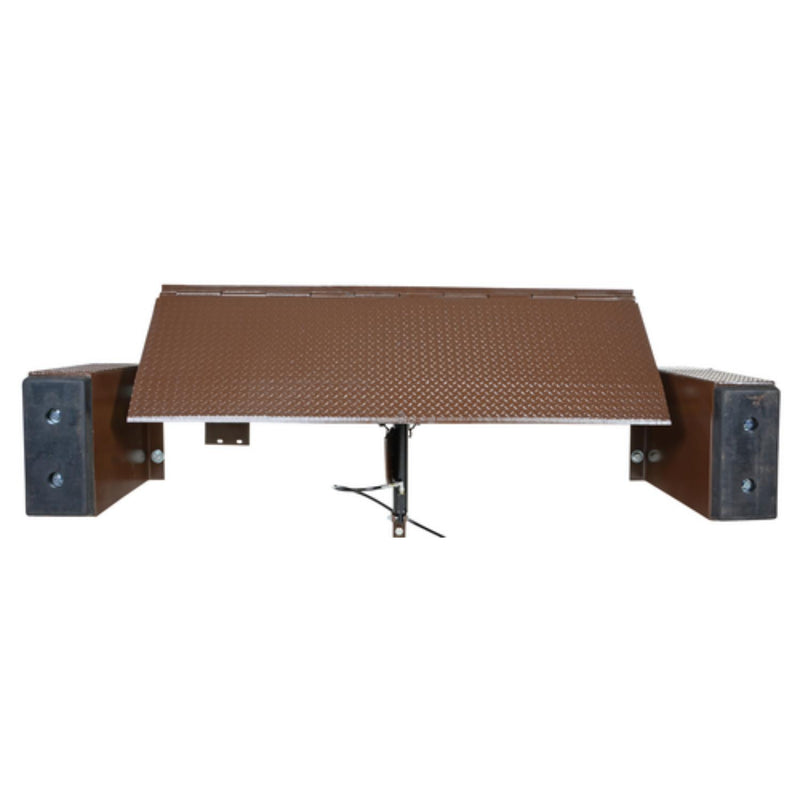 Vestil Steel Hand Pump Edge-O-Dock Leveler 72 In. Ramp Width x 36-5/8 In. Ramp Length 15,000 Lb. Capacity Brown - PP-1572-36