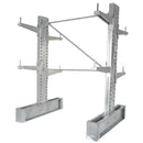 Vestil Steel Heavy Duty Cantilever Rack Kit with 24 In. Arm Set 86,000 Lb. Capacity Silver -  HDU-C-8-24-G-SET