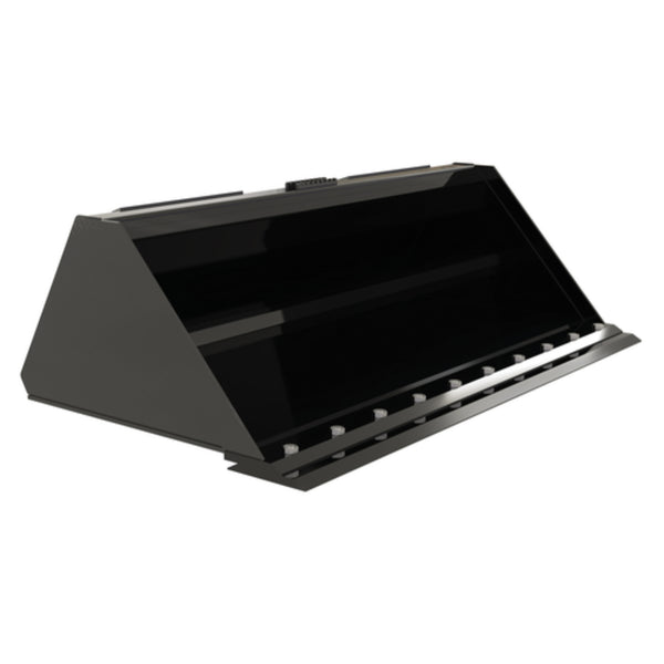 Vestil Steel Heavy Duty Low Profile Skid Steer Bucket 60 In. Black - EA-SKSB-60-LPX