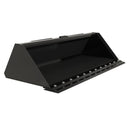 Vestil Steel Heavy Duty Low Profile Skid Steer Bucket 72 In. Black - EA-SKSB-72-LPX