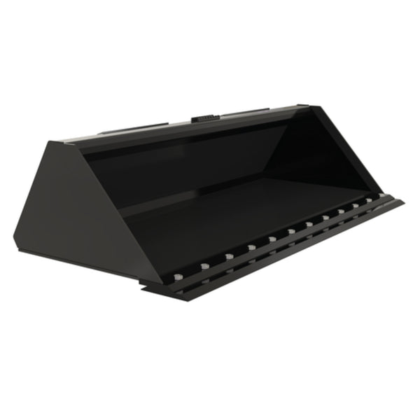 Vestil Steel Heavy Duty Low Profile Skid Steer Bucket 72 In. Black - EA-SKSB-72-LPX