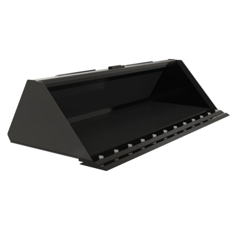 Vestil Steel Heavy Duty Low Profile Skid Steer Bucket 72 In. Black - EA-SKSB-72-LPX