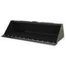 Vestil Steel Heavy Duty Low Profile Skid Steer Bucket 72 In. Black - EA-SKSB-72-LPX