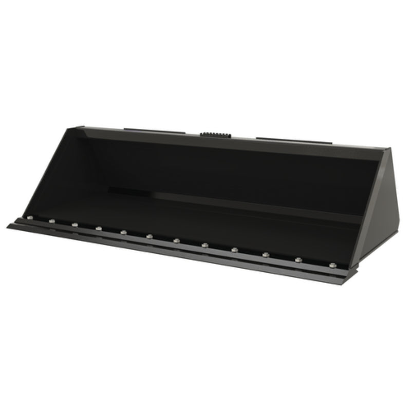 Vestil Steel Heavy Duty Low Profile Skid Steer Bucket 72 In. Black - EA-SKSB-72-LPX