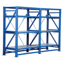 Vestil Steel Heavy Duty Roll-Out Shelving 32L X 120W X 80H 6,000 Lb. Capacity Blue - VRSOR-120