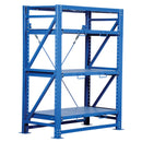 Vestil Steel Heavy Duty Roll-Out Shelving 32L X 60W X 80H 6,000 Lb. Capacity Blue - VRSOR-60