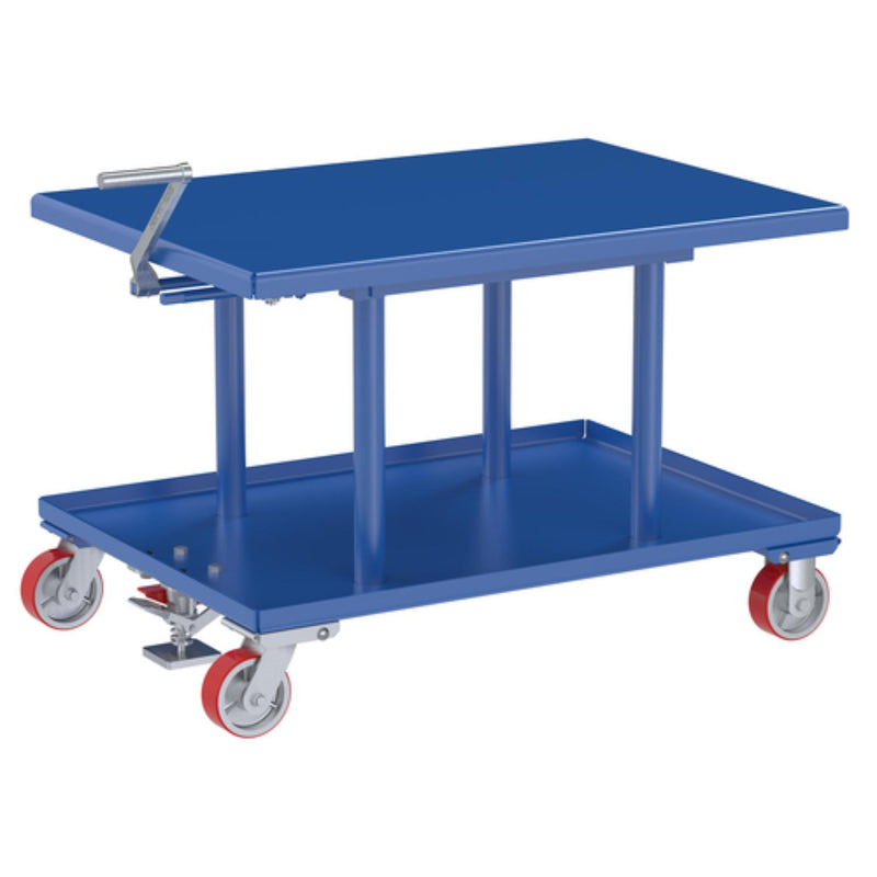 Vestil Steel High Profile Post Table 30 In. x 42 In. 2000 Lb. Capacity Blue - MT-3042-HP