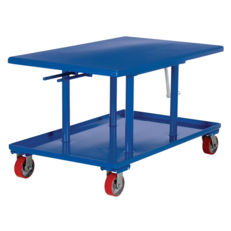 Vestil Steel High Profile Post Table 30 In. x 48 In. 2000 Lb. Capacity Blue - MT-3048-HP