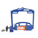 Vestil Steel Hoist Mounted Drum Carrier/Rotator 55 Gallon 2000 Lb. Capacity Blue - DCT-2000
