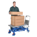 Vestil Steel Hydraulic Elevating Cart 39-1/2 In. x 20 In. 1750 Lb. Capacity Blue - CART-1750