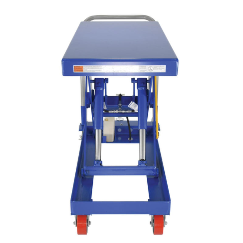 Vestil Steel Foot Pump Hydraulic Elevating Cart 20 In. x 40 In. 2500 Lb. Capacity Blue - CART-2500-2040-FP