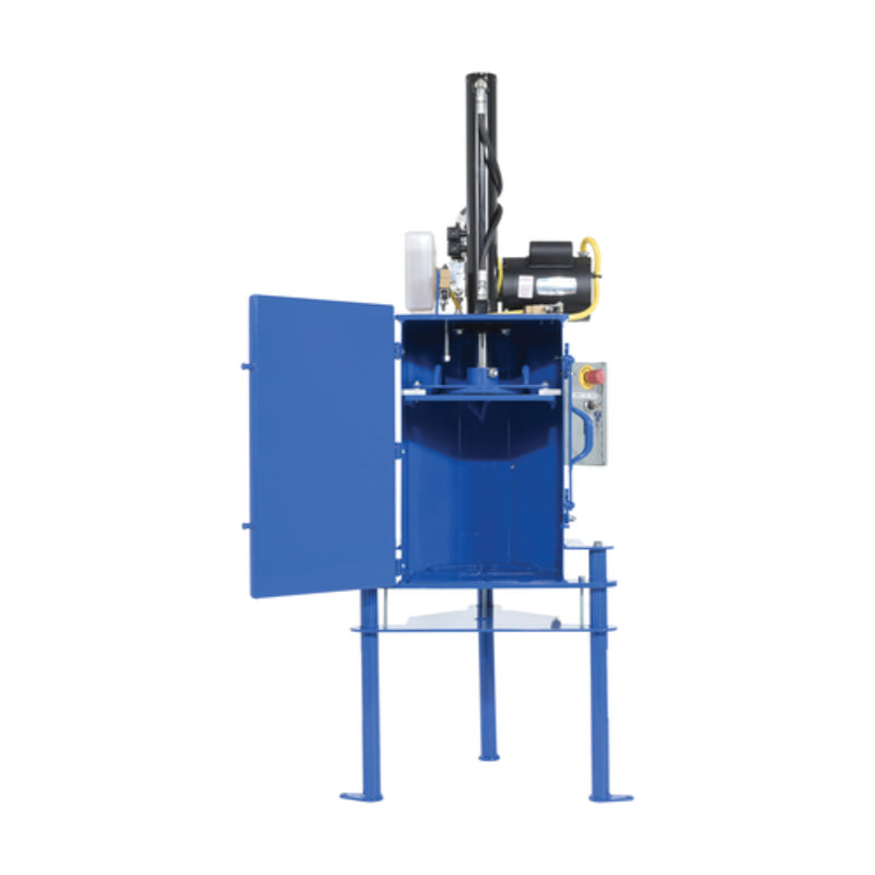 Vestil Steel Hydraulic Pail Crusher 5 Gallon Capacity Blue - HPC-405