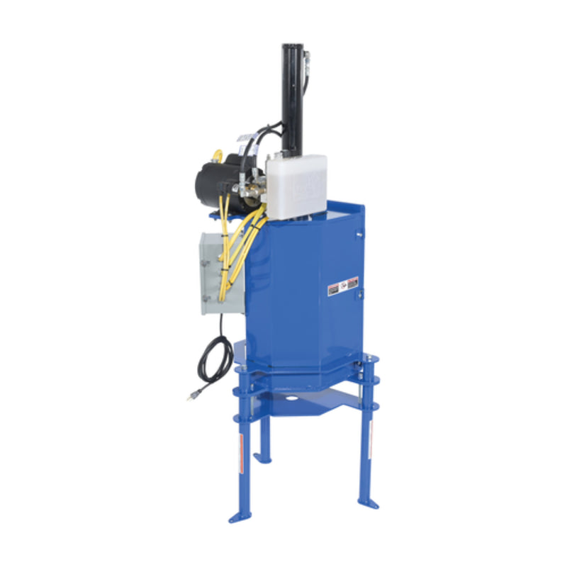 Vestil Steel Hydraulic Pail Crusher 5 Gallon Capacity Blue - HPC-405