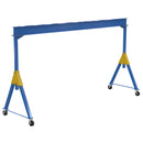Vestil Steel Knockdown Fixed Gantry Crane with Phenolic Casters 20 Ft. 8000 Lb. Capacity Blue - FHSN-8-20