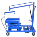 Vestil Steel LP Tank Truck 137-9/16 In. x 33-13/16 In. x 97-11/16 In. 6 Tank Capacity Blue - LP-6