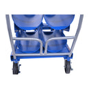 Vestil Steel LP Tank Truck 137-9/16 In. x 33-13/16 In. x 97-11/16 In. 6 Tank Capacity Blue - LP-6