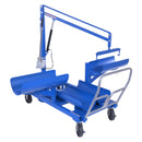 Vestil Steel LP Tank Truck 137-9/16 In. x 33-13/16 In. x 97-11/16 In. 6 Tank Capacity Blue - LP-6