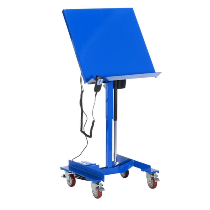 Vestil Steel Linear Actuated Tilt Table 24 In. x 24 In. 300 Lb. Capacity Blue - WT-2424-LA