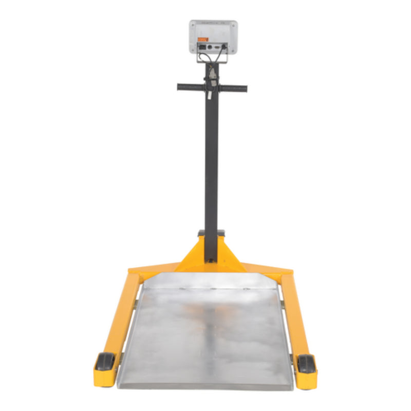 Vestil Steel Low Platform Scale 24 In. x 36 In. 800 Lb. Capacity Yellow/Black - LO-PF-2436-SCL