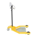 Vestil Steel Low Profile Drum Dolly with Scale 38-1/2 In. x 31-1/2 In. x 49-1/4 In. 800 Lb. Capacity Black / Yellow - LO-DC-SCL