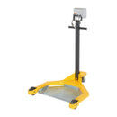 Vestil Steel Low Profile Drum Dolly with Scale 38-1/2 In. x 31-1/2 In. x 49-1/4 In. 800 Lb. Capacity Black / Yellow - LO-DC-SCL