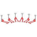 Vestil Steel Low Profile Pallet Trucks 6 Pack 21 In. x 48 In. 4,000 Lb. Capacity Red - PM4-2148-LP-6PKG