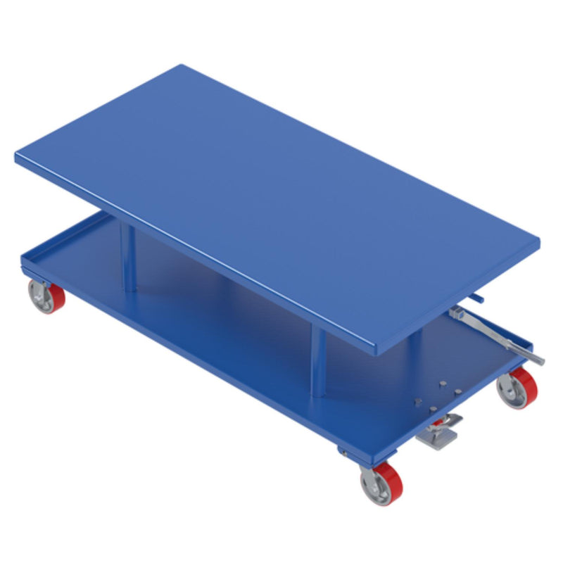 Vestil Steel Low Profile Post Table 30 In. 60 In. 2000 Lb. Capacity Blue - MT-3060-LP