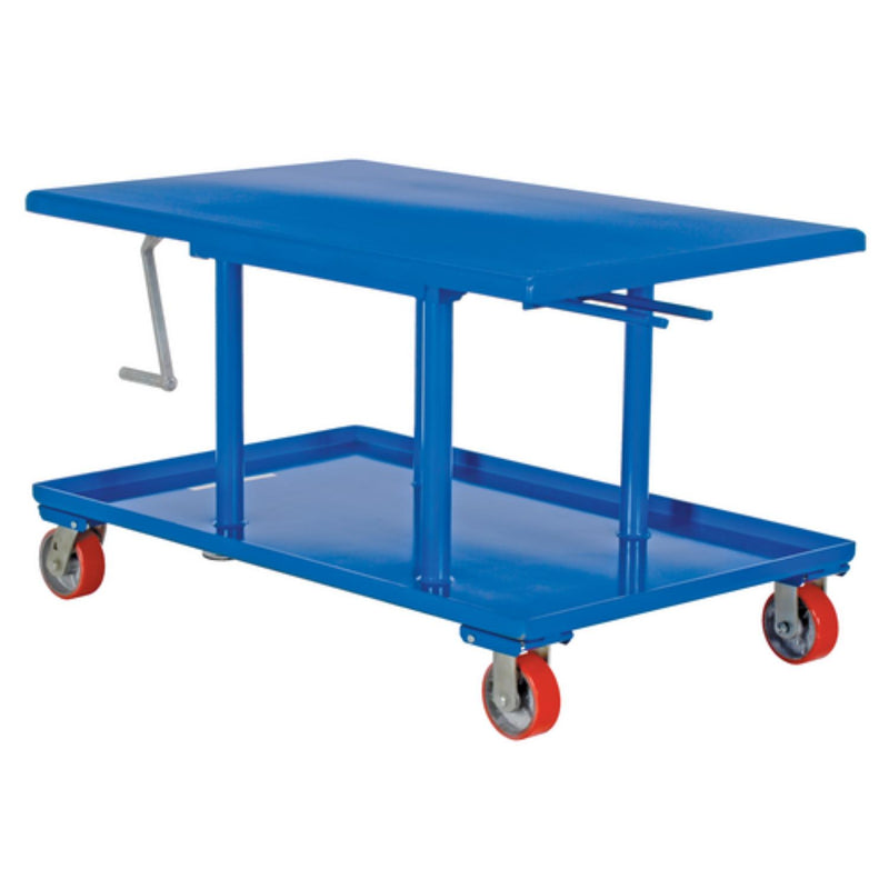 Vestil Steel Low Profile Post Table 30 In. x 48 In. 2000 Lb. Capacity Blue - MT-3048-LP