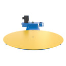 Vestil Steel Low Profile Powered Carousel 50 In. Table Diameter 4000 Lb. Capacity Blue / Yellow - POW-CAR-50