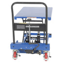 Vestil Steel Low Profile Scissor Carts with Auto Shift 23-5/8 In. x 35-1/2 In. 900 Lb. Capacity Blue - CART-900-LP-AS