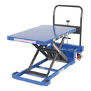 Vestil Steel Low Profile Scissor Carts with Auto Shift 23-5/8 In. x 35-1/2 In. 900 Lb. Capacity Blue - CART-900-LP-AS