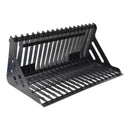 Vestil Steel Low Profile Skid Steer Rock Grader 72 In. Black - EA-SKRG-72-LP