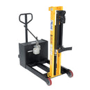 Vestil Steel Manual Drive Manual Lift Counter Balanced Drum Stacker 52 In. x 26 In. x 58 In. 700 Lb. Capacity Yellow - DRLT-CB-54-MDML