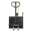 Vestil Steel Manual Drive Manual Lift Counter Balanced Drum Stacker 52 In. x 26 In. x 58 In. 700 Lb. Capacity Yellow - DRLT-CB-54-MDML