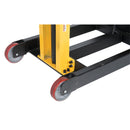 Vestil Steel Manual Drive Manual Lift Counter Balanced Drum Stacker 52 In. x 26 In. x 58 In. 700 Lb. Capacity Yellow - DRLT-CB-54-MDML