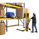 Vestil Steel Manual Stacker Adjustable Forks/Legs 2,000 Lb. Capacity Black / Yellow - VHPS-2000-AA