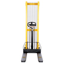 Vestil Steel Manual Stacker Fixed Forks/Legs 2,000 Lb. Capacity Black / Yellow - VHPS-2000-FF
