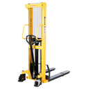 Vestil Steel Manual Stacker Fixed Forks/Legs 2,000 Lb. Capacity Black / Yellow - VHPS-2000-FF