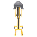 Vestil Steel Manual Stacker Narrow Mast Fixed Forks/Legs 1,000 Lb. Capacity Black / Yellow - VHPS-NM-1000-FF